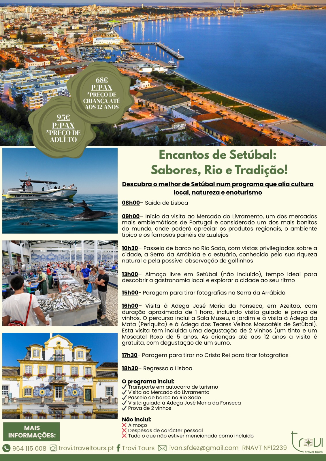 Roteiro Partida de Lisboa — Setúbal